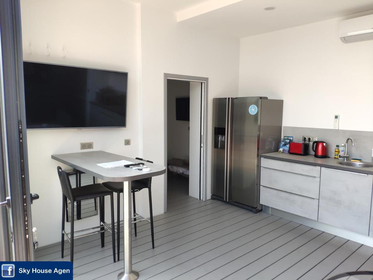 Sky House Agen Logement détente avec Spa Jacuzzi Sauna Hammam Exterior foto