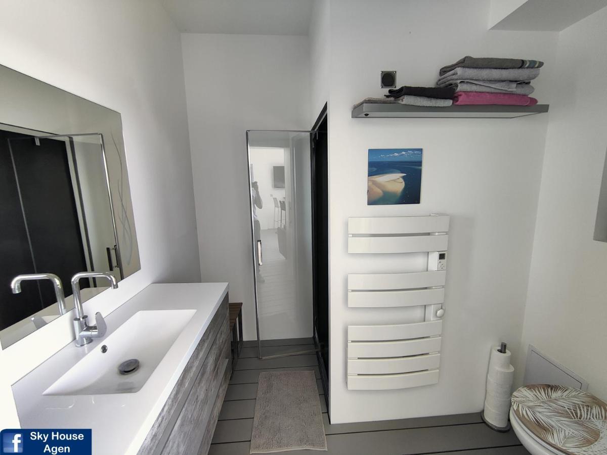 Sky House Agen Logement détente avec Spa Jacuzzi Sauna Hammam Exterior foto