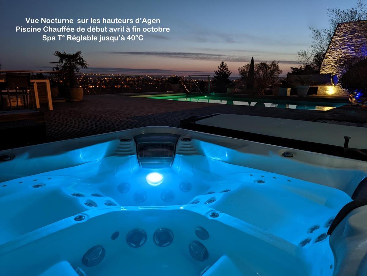 Sky House Agen Logement détente avec Spa Jacuzzi Sauna Hammam Exterior foto